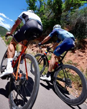 George Hincapie Instagram - Always great riding with El Jefe, talking about life and the Tour de France.📸 @lizkreutz