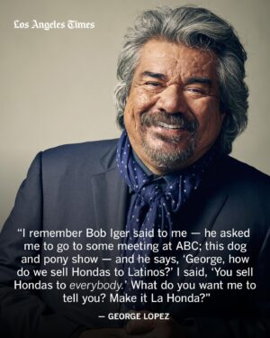 George Lopez Instagram - Created by @mayanlopez, her father @georgelopez and Debby Wolfe, the meta family comedy “Lopez vs. Lopez” stars George and Mayan as fictional versions of themselves as they attempt to mend their fractured relationship.

Their characters share their names, but not occupations: Mayan works at a veterinarian’s office and George has a moving company, but it goes bankrupt, prompting George to move in with Mayan. It resembles what happened to their family in real life: When the pandemic hit, Mayan and her mother Ann, George’s ex-wife who was also an executive producer on “George Lopez,” were worried about him — he is immunocompromised — so they came together during stay-at-home orders. And the healing began.

The arguments and growing pains continue when the working-class family comedy returns for its 10-episode sophomore run Tuesday on NBC, airing back-to-back episodes beginning at 8 p.m. ET/PT.

From the show’s set on NBC’s famed Universal Studios lot, Wolfe, George and Mayan spoke to The Times’ @villarrealy about being the only Latino-centered series on broadcast television right now, how George’s relationship with alcohol is explored in the new season, and navigating boundaries when art imitates life.

Read their full conversation at the link in @latimes_entertainment’s bio.

🖊️ @villarrealy 
📸 @thealdochacon / For The Times