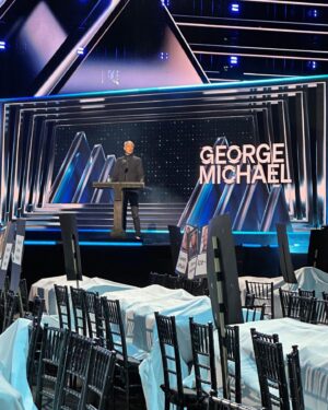 George Michael Instagram - 📽️ A backstage look at rehearsals for George’s Rock Hall induction.

Image/video credit: @lisa_j_johnson 
Image 5 credit: [Kevin Mazur/Getty Images for The Rock and Roll Hall of Fame (@kevinmazur)]