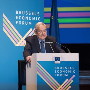 George Soros Instagram - Today at the 2017 EU Brussels Economic Forum, George Soros spoke about the challenges confronting the eurozone and the European Union. The EU is in need of a radical reinvention, and it won’t be easy. But as Mr. Soros said in his remarks today, to defend open societies, “you must stand up for what you believe in.” Photo courtesy of the 2017 European Commission

#eubef17 #opensociety