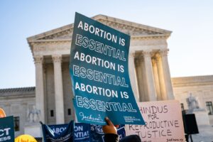 George Soros Instagram - The U.S. Supreme Court’s decision to overturn #RoeVWade ends federal protections for abortion, diminishes human rights, and greatly threatens reproductive care. We at the Open Society Foundations have invested in reproductive rights organizations that are fighting back at this moment. Learn more through the link in my bio.

Abortion rights advocates demonstrate in front of the Supreme Court of the United States in Washington, D.C., on December 1, 2021. Photo: © Kent Nishimura/LATimes/Getty