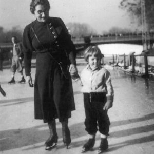 George Soros Instagram - Today, August 12, George Soros turns 87.⠀⠀
⠀⠀
George Soros skating with his mother, Erzebet, in Budapest, Hungary, 1934.