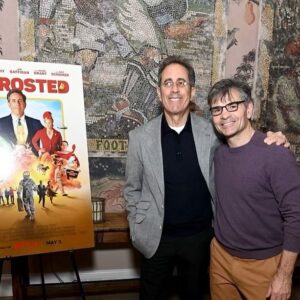 George Stephanopoulos Instagram - Congratulations on your directorial debut, @jerryseinfeld and to @therealaliwentworth! Make sure you check out Unfrosted on @netflix, streaming now!!