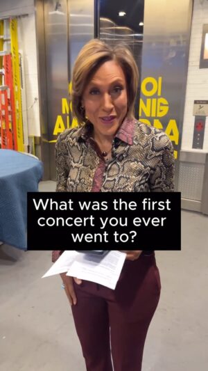 George Stephanopoulos Instagram - In honor of Grammys week we asked our anchors about their first concert and their answers didn’t disappoint!

What was your first concert? 👀🎶

#grammys #grammyawards #concert #firstconcert #music