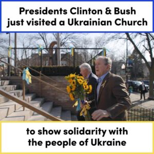 George W. Bush Instagram - America stands in solidarity with the people of Ukraine as they fight for their freedom and their future.