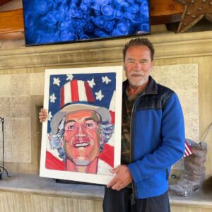 George W. Bush Instagram - Repost from @schwarzenegger
•
When I moved to this country, I had a lot of big dreams, but I never dreamed that one day I would be painted by a President. Thank you for your fantastic book, Out of Many, One, @georgewbush, and thank you for painting me and all of these exceptional immigrants. I urge all of my followers to go out and get this book and be inspired by these amazing stories of the American Dream. And President Bush, I look forward to working together to push a sensible immigration policy.