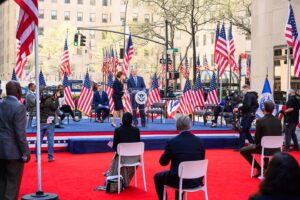 George W. Bush Instagram - @laurawbush and I were thrilled to participate in a moving ceremony for new citizens yesterday. These essential workers were on the front lines of the pandemic even before they were officially Americans. Now, we welcome them as equal citizens of the greatest country on Earth. @thebushcenter  #outofmanyone