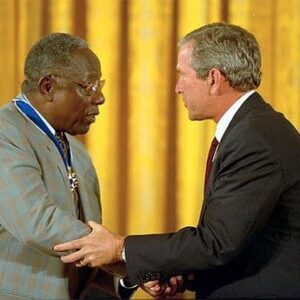 George W. Bush Instagram - Laura and I are saddened by the passing of Hank Aaron. The former Home Run King wasn’t handed his throne. He grew up poor and faced racism as he worked to become one of the greatest baseball players of all time. Hank never let the hatred he faced consume him. Henry Louis Aaron was a joyful man, a loving husband to Billye, and a proud father of six children who will deeply miss him.  Laura and I send them our condolences and our thanks for sharing this great man with our country.