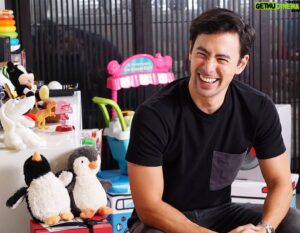 George Young Instagram - My 3 year old's play area is now my preferred background of choice for interviews
