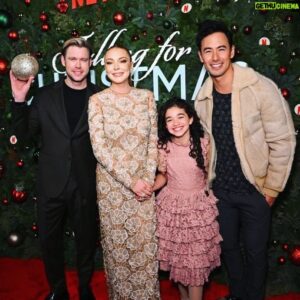 George Young Instagram - #FallingForChristmas for @netflix (out now!) was some of the most fun I've had both at a screening and filming a project. (Watch the end credits for the bloopers and you'll see a sense of some of the fun that we had on this).

@chordoverstreet played every note right, @oliviamonetperez is already a star, knocking out every line of dialogue the script pitches to her, and of course @lindsaylohan - Lindsay is who film cameras are made for.

Thank you @janeendamian and @therealmichaeldamian, @netflix, @netflixfilm, and the entire production team for having us for this absolute blast of a movie.

Oh it's out now by the by did I already say that ah yes I did sorry.

📸: Getty Images for Netflix