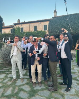Georgie Barrat Instagram - Weddings don’t come around as frequently as they used to - so an abroad one is a real treat, especially as we managed to do a bit of sightseeing in Rome (albeit with Mr Tumble on in the background)
We would have left the girl at home, but no childcare meant we made do with babysitters for the actual wedding & stumbled our way through some early starts after some late nights 😵‍💫
Unfortunately we had the WORSE journey home as we got caught up in the air traffic control outage ❎ 12 hours at the airport, followed by an extra night in Rome, followed by me booking a new flight to Berlin for work because I didn’t trust I would be able to get out there from the UK 🫠 husband definitely drew the short straw having to fly back solo parenting 😬 Despite all this the wedding was beautiful, the Campari delicious & it was so special watching @alicecsidds & @mark_sidds tie the knot ❤️💕❤️