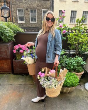 Georgie Barrat Instagram - Gorgeous afternoon with my lady tribe for baby shower no 2. Definitely a more lowkey affair than for my first - no need for cake, presents or games. I was umming and ahhing as to whether it would be necessary, but these occasions do present a wonderful excuse to get family and friends together. A unique combo that I couldn’t be more grateful for 🧡
