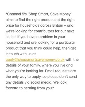 Georgie Barrat Instagram - Come be part of our show! We are looking for contributors take part 👀