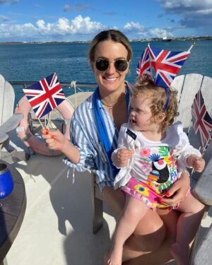 Georgie Barrat Instagram - A week away visiting a whole load of wonderful friends who have all moved to Bermuda. What a beautiful part of the world it is! And what fun we had celebrating the coronation there. Home now to get back to work and next week the girl is starting nursery - eeek exciting times!