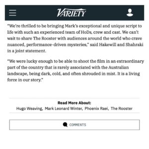Geraldine Hakewill Instagram - ❤️ 🐓 🎥 @variety