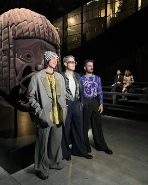Gianmarco Saurino Instagram - thanks to @etro and @marcodevincenzo 
che show, che hit.

and thanks to this team
ve
se 
ama

styled by:
@nickcerioni 
and
@_ilariataccini_ @violasangio

press:
@andreasmercante and @edoardoa

ph. @benedettabressani