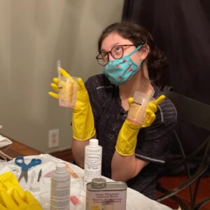 Gianni DeCenzo Instagram - My gf and I tried making dice outta resin to feed our Magic: The Gathering obsession.... resin’s hard. Be sure to like comment and subscribe for a chance to win one of our dice!!! They don’t roll...