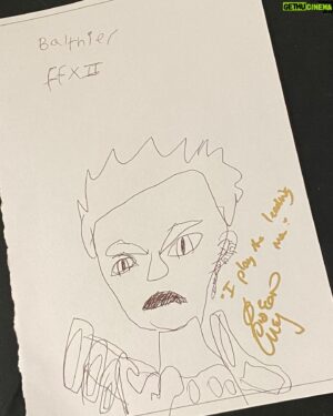 Gideon Emery Instagram - Thank you @kupocon for a fun (and furry) weekend celebrating everything #finalfantasy with incredible fans, cosplay galore and the sweetest sketch of Balthier I’ve yet to see.