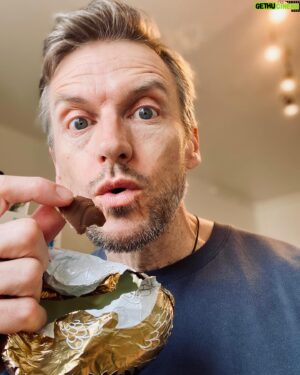Gideon Emery Instagram - The wonderful thing about having a kid who’s not into chocolate, is you can give them Easter bunnies knowing full well you’ll decimate them…oops!