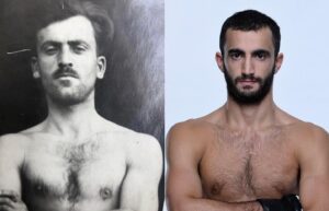 Giga Chikadze Instagram - Giga Chikadze Sr. 1920 vs 2020 
#GreatGrandpa