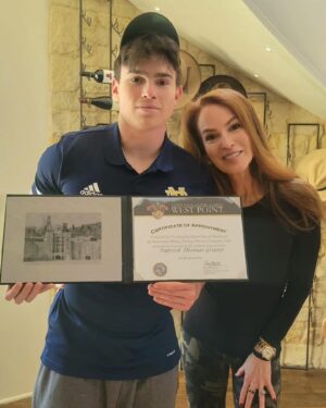 Gigi Levangie Instagram - So proud of this kid! (Not the one with the Afro, the other one 😜). He’s worked so hard - set his goal and stuck to it! And, now the real adventure begins! Bravo, Patrick! (That’s the last of the kids off to college - so if anyone wants to drop off a baby, that’d be cool.) ❤️🇺🇸