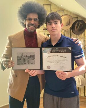 Gigi Levangie Instagram - So proud of this kid! (Not the one with the Afro, the other one 😜). He’s worked so hard - set his goal and stuck to it! And, now the real adventure begins! Bravo, Patrick! (That’s the last of the kids off to college - so if anyone wants to drop off a baby, that’d be cool.) ❤️🇺🇸