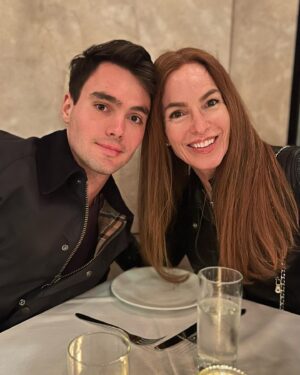 Gigi Levangie Instagram - Enjoy these pics of Thomas and his supporting cast before he finds out and I have to take them down. Sorry, T! Love you! (We’d just finished what should’ve been an hour drive into NYC that turned out to be a close to three-hour drive…and we’re still smiling! And my hair’s in my plate! And I may’ve had a Cosmo or two because the 90s ruled! Anyway, we found an amazing restaurant at 9:00 on a Saturday night in the Village that seated us quickly and our server was one of those magnificent throwback professionals - and Chris’s Old Fashioned was perfect!) We were in great hands and great spirits - in more ways than one. 🍸🥃❤️ And someday I’ll remember the name of the restaurant - but I can’t guarantee it wasn’t just a wonderful illusion.