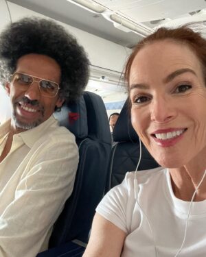 Gigi Levangie Instagram - The man dresses to fly, what can I say. Delta wasn’t ready for the sheer magnificence, but Paris probably will be. (Also, yes, I am sleeping in my Fendi sunglasses; I’m at the age of eccentricity. 😜😂❤️) Oh, also, also - I bought four books at the airport - I love me a good airport bookstore. 😍😍📚📚