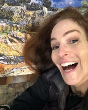 Gigi Levangie Instagram - Cuddling up to my puzzle; some people have cats, I have jigsaws. Enjoy these pics of the happy couple before I rip it apart and give it away, like I do with all objects of affection 😜. #puzzlelove #puzzledaf #jigsawaddict 🧩🤗😍🥰