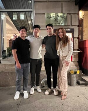 Gigi Levangie Instagram - I can’t choose between kids and I can’t choose between pics - we were so lucky to see both boys this weekend - and their wonderful friends - in NYC and West Point. Sometimes, you just have to wake up to how lucky you are - and how grateful you should be - it helps to get out of Hollywood every once in awhile 😜😉. #thatemptynesterlifetho #wemostlyjusteatallday #andmakedadjokes ❤️🙏🏼🇺🇸