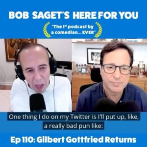 Gilbert Gottfried Instagram - Repost from @bobsaget
•
Okay, TODAY’S NEW EPISODE is @realgilbert ‘s 2nd appearance on my podcast— And it’s for people over 16 or 17 only!!! —It’s titled—“Gilbert Gottfried Returns to Talk About His Dracula Impression, Touring in 2021, and Shares His Thoughts on Train Conductors.” 

Subscribe & Listen at: 
apple.co/bobsaget 

@applepodcasts @itunes @apple @applemusic @studio71us @studio71official @studio71uk @studio71it @studio71fr #comedypodcast #comedyinterview #podcastinterview