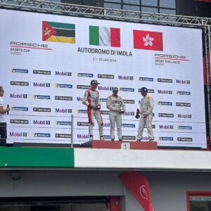 Gilberto Mendes Instagram - Rodrigo Almeida🇲🇿
Olha a tua bandeira aí no pódio do Porsche Cup, em Imola🥳🥳
O país está orgulhoso de ti💪🏽💪🏽💪🏽