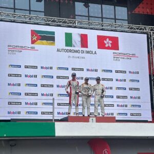 Gilberto Mendes Instagram - Rodrigo Almeida🇲🇿
Olha a tua bandeira aí no pódio do Porsche Cup, em Imola🥳🥳
O país está orgulhoso de ti💪🏽💪🏽💪🏽