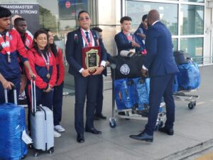 Gilberto Mendes Instagram - Assim foi a recepção de alguns dos nossos campeões mundiais de Tang Soo Do🏆. 

Esta sexta-feira(19), chega a outra parte da delegação nacional. Viva o Desporto Moçambicano🥳🇲🇿!!!