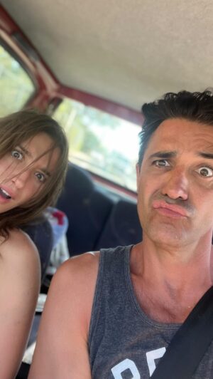 Gilles Marini Instagram - You were never told that the French rivera is paradise?
Sending love and light. ❤️❤️❤️ 
#fatheranddaughter #vacationworktrip #nature #medieval #france #frenchrivera #family