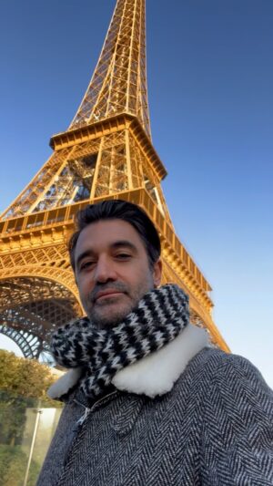 Gilles Marini Instagram - “Paris, I believe, is a man in his twenties in love with an older woman.”
 ❤️
I have always wanted to film in Paris. A childhood dream. So, here it is, my opportunity! 
#blessed #love #lavillelumiere #amour #achitecture #paris #allerlom #sorrynotsorry #filming #setlife #howyoudoin #eiffeltower #archdetriomphe #france #happy #santaclaus #champselysees