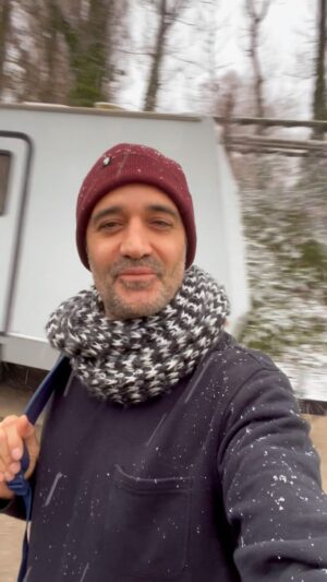 Gilles Marini Instagram - Filming with Mother Nature… #snow #film #setlife #budapest #blessed #howyoudoin #morningmotivation