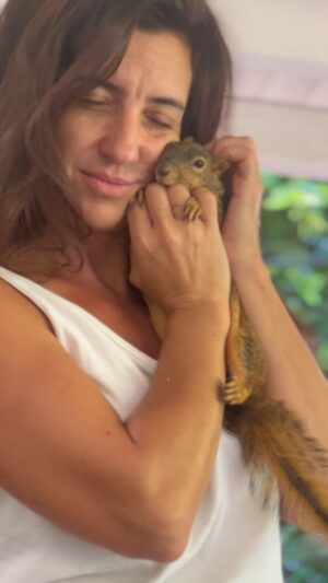 Gilles Marini Instagram - Every morning when she wakes up, her baby boy is showing up to forget how hard life is in the wild.
As humans it’s crazy that we forgot that we are probably the only species that does not get eaten at some point. Food for thoughts 😉 #bennyben #thankful #perspective #loveall