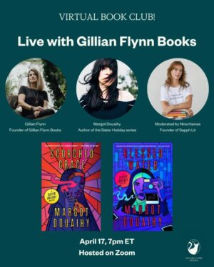 Gillian Flynn Instagram - VIRTUAL BOOK CLUB! Join me and @neonmargot on April 17 for our first Gillian Flynn Books Live event to discuss all things Sister Holiday — moderated by @nina.haines, founder of @sapphlit. Register at the link in my bio!