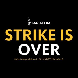 Gillian Flynn Instagram - After 117 days, the SAG-AFTRA Strike is OVER!
