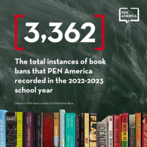 Gillian Flynn Instagram - Over 3300 books were banned in the 2022-2023 school year. I'm proud to stand by my fellow authors, and fight back against censorship & book bans and #StandWiththeBanned.

Follow @penamerica and join the fight at the link in their bio!