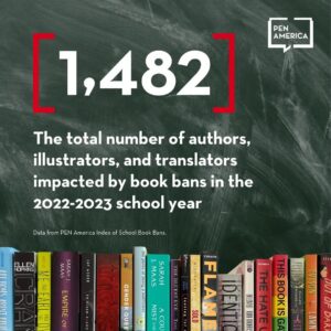 Gillian Flynn Instagram - Over 3300 books were banned in the 2022-2023 school year. I'm proud to stand by my fellow authors, and fight back against censorship & book bans and #StandWiththeBanned.

Follow @penamerica and join the fight at the link in their bio!