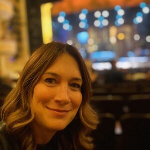 Gillian Flynn Instagram - Opening night, hottest ticket in town:  Gutenberg! Co-written by my BFF Scott Brown!