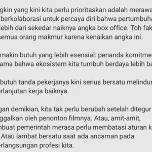 Gina S. Noer Instagram - Semua bisa dianggap relatif, tetapi mungkin konsep batasan bisa menaikkan kualitas tujuan bersama kita.

Salam sayang,
gsn