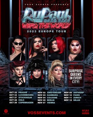 Ginger Minj Instagram - Don’t mind me, just over here werqin’ the world! Tomorrow kicks off the next leg of the @werqtheworld tour in Prague and I can’t wait! Get those tickets asap! #werqtheworld #rupaulsdragrace #vossevents @vossevents