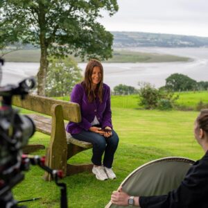 Ginny Buckley Instagram - Caught on camera this week on location in Carmarthenshire with the brilliant @escape_country gang. It’s always such a joy to film with our Escapees and be part of their journey 💜

Thanks to the talented @marksowden for capturing us all this week 📷 

#escapetothecountry #countrylife #filmmaking 

.
.
.
.
.
.
.
.
.
.
#welshlandscape #carmarthenshire #welshcoast #countrystyle #househunting #househunters #filming #onlocation #filmcrew #presenter #tvptesenter #englishcountryside #ootd #instastyle #styleinspo #instahome #housestyle #whatiworetoday #countryliving #countrygirl #englishcountryside #countryhome #countryhouse