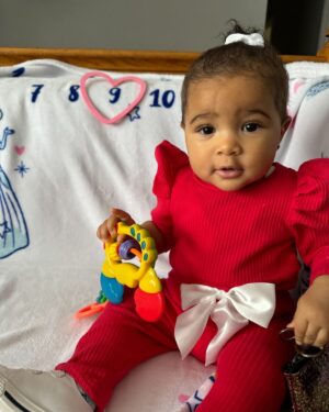 Ginuwine Instagram - I love this baby my Grand Giniya love you lil mama with my favorite color on