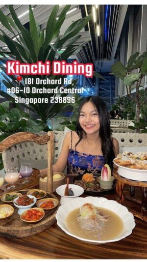 Gisele Chiam Instagram - ♥️Thank you @kimchi_dining for the Media Invite! I really enjoyed my meal,  every item was so flavourful! 👍👍
I especially loved the Jeju Pork Noodle and the Pork Collar Gui!😋😋

Looking for a place to eat your favourite Korean dishes? Kimchi Dining Restaurant provides authentic Korean comfort food curated in a unique way, made by their Korean main chef. Enjoy your meal at the a spacious seating area accompanied by an Orchard Rooftop view.

Other than the delicious food, they offer a variety of traditional Korean alcoholic beverages that are only available in Korea!

📍Kimchi Dining Restaurant 
181 Orchard Rd, 
#06-10 Orchard Central
Singapore 238896

☎️ 9113 7090

🕚Mon - Fri: 11:30-3PM, 6:00-10:00PM 
  Sat, Sun: 11:30-10:00PM
 (CLOSED ON TUESDAYS)
.
.
.
.
.
#GiseleChiam #詹欣萱 #teenactress #teenperformer  #kimchidining #koreancruisine  #Koreanrestaurant #sgrestaurantreview #foodreview #restaurantreview #teeninfluencer #collabswelcome #mediacollaboration #mediatasting #sginfluencer #sgreviews #mediainvite #koreaneatery #koreanfood #sgkoreancafe