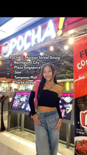 Gisele Chiam Instagram - 😋🇰🇷Thank you POCHA❗️Korean Street Dining @pochasingapore for the Media Invite!  They have recently launched some NEW dishes and they’re sooo super tasty! Really enjoyed my meal there & I LOVED all of their  NEW and unique dishes !😋 ♥️♥️♥️

🤑POCHA❗️ are having a SPECIAL PROMOTION now!! :
⚡️《FLASH my Post at their Tampines & Northpoint Outlets to redeem $15 OFF ($38 min. spend) from now till 31 March 2024!》

POCHA❗️ Korean Street Dining is inspired by the rows of colourful tents or ‘Pojangmacha (포장마차)’, which line the streets of Korean districts like Euljiro or Itaewon! 

POCHA❗️Korean Street Dining
📍Northpoint City (South Wing) 
(📞8660 3391)
📍Tampines Mall (📞8111 5184)
📍Plaza Singapura (📞8321 1129)
📍Jem (📞8321 1169)
📍Clarke Quay (📞8111 5732)

🕚 Open Daily: 11:30 AM - 10:00 PM

.
.
.
.
.
.

#GiseleChiam #詹欣萱 #teenactress #teemperformer #pochasingapore #pochakoreanstreetdining #koreanstreetfoodsg #koreanfoodsg #koreanfood #foodreview #latesttrends #lifestylereview #lifestyleinfluencer #restaurantreview #teeninfluencer  #mediacollaboration #mediatasting #sginfluencer #sgreviews #mediainvite #collaborations