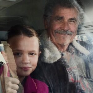 Giselle Eisenberg Instagram - This came up on my photos today - love you Jim - 79 episodes @lifeinpiecestv and 1 @hallmarkmovie #IllBeHomeForChristmas #pairofjacks. @jamesbrolin_  sending ❤️ #poppop #grandpagrinch